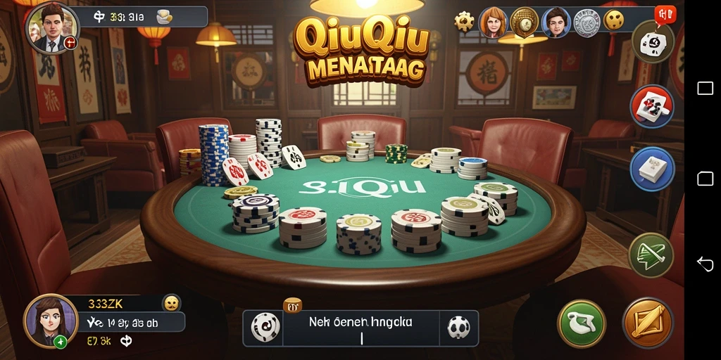 Screenshot gameplay QiuQiu yang mendebarkan di 33ZK.