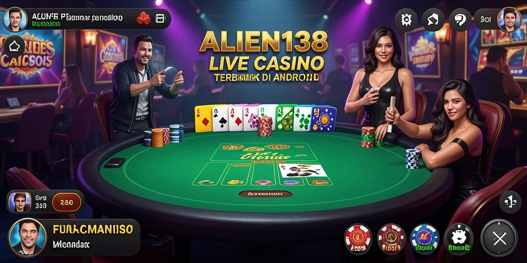 Tampilan gameplay Live Casino yang menarik di ALIEN138.