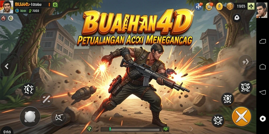 Tampilan aksi seru dari gameplay BUAH4D yang menegangkan.