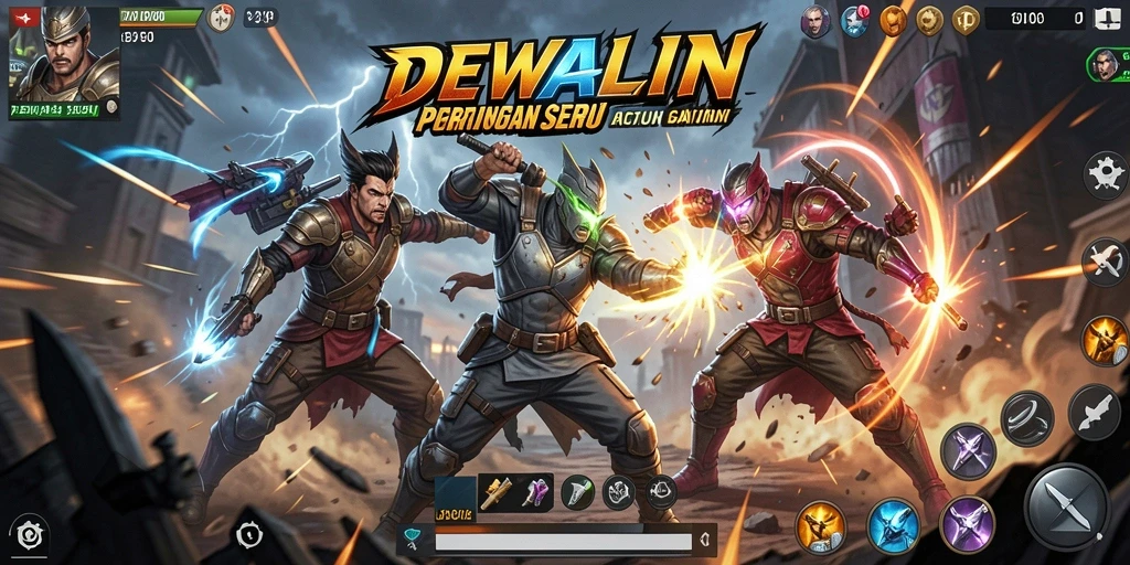 Tampilan gameplay DEWALIN yang intens dan mendebarkan.