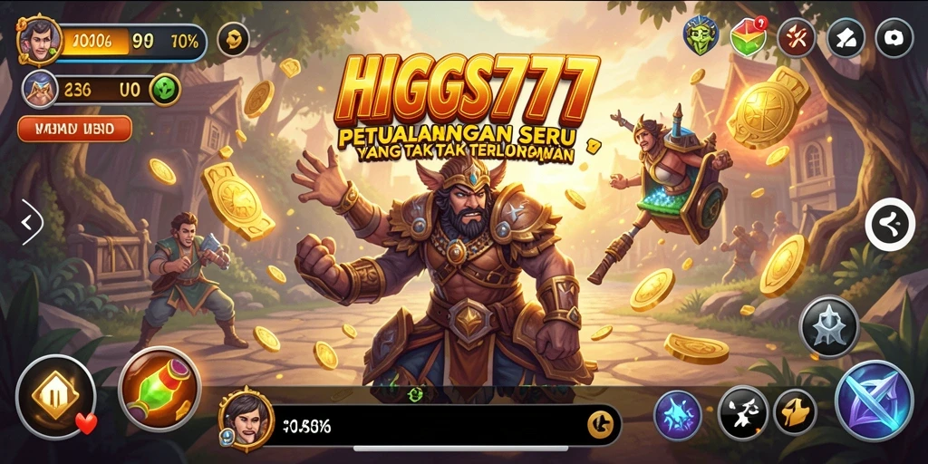 Tampilan gameplay HIGGS777 yang menegangkan dan penuh petualangan.