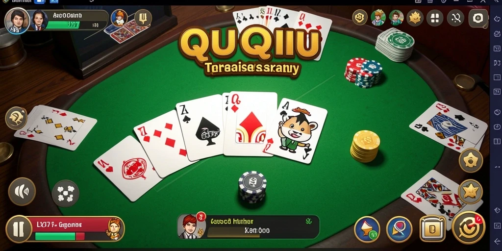 Tangkapan layar L777 menunjukkan keseruan gameplay QiuQiu.