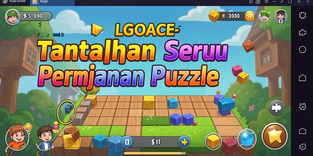Gameplay seru LGOACE menampilkan tantangan puzzle yang menarik.