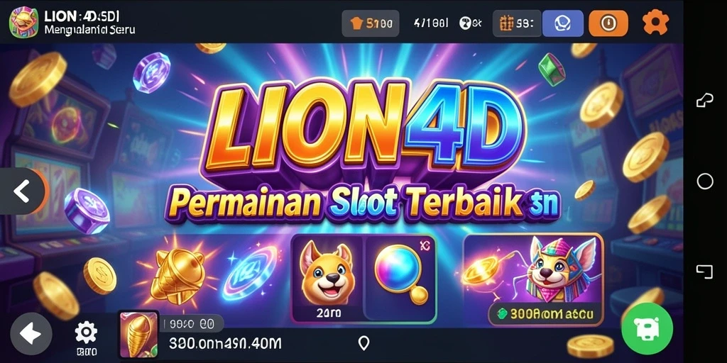 Tampilan screenshot LION4D menampilkan serunya gameplay Slot.