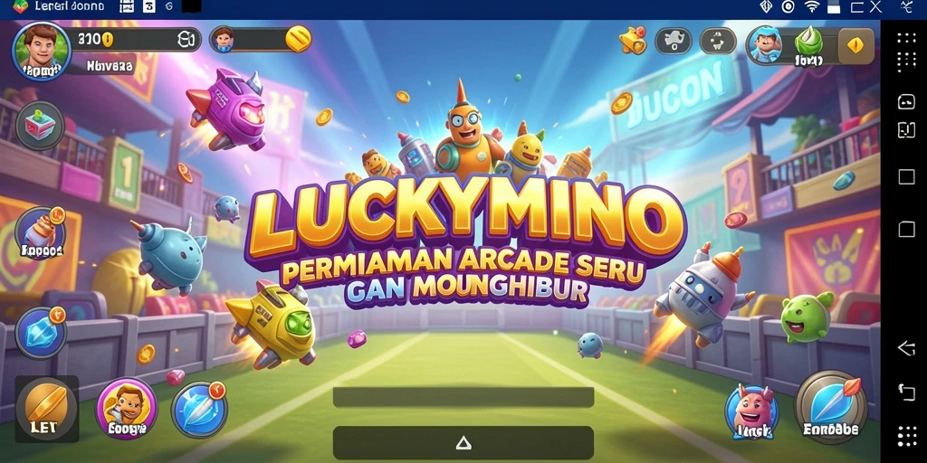 Screenshot gameplay LUCKYMINO yang penuh aksi dan tantangan.
