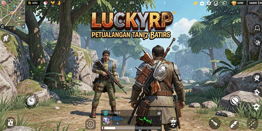 Tampilan gameplay Open World yang menakjubkan dari LUCKYRP.