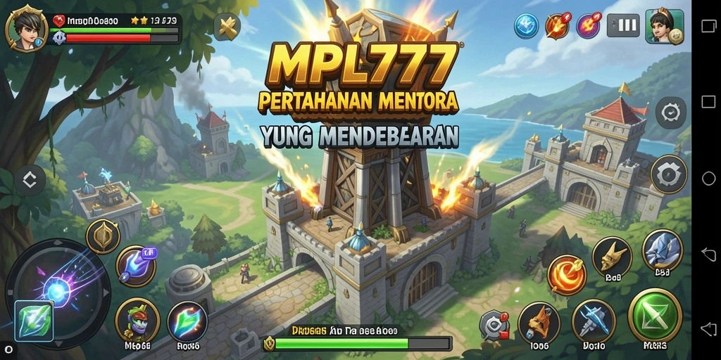 Tampilan gameplay MPL777 yang menegangkan dan strategis dalam Tower Defense.