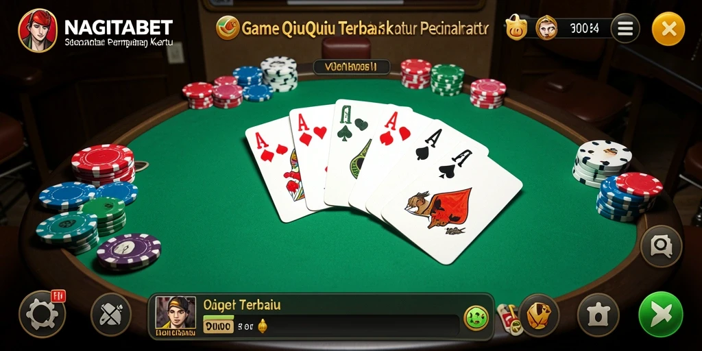Tampilan gameplay QiuQiu yang seru di NAGITABET.