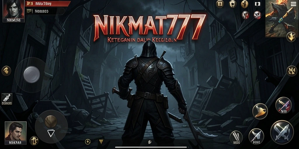 Gameplay mencekam NIKMAT777 yang menampilkan suasana Horror.