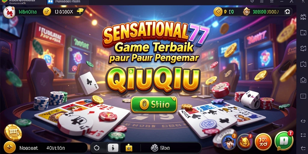 Tampilan menarik dari gameplay QiuQiu SENSATIONAL77.