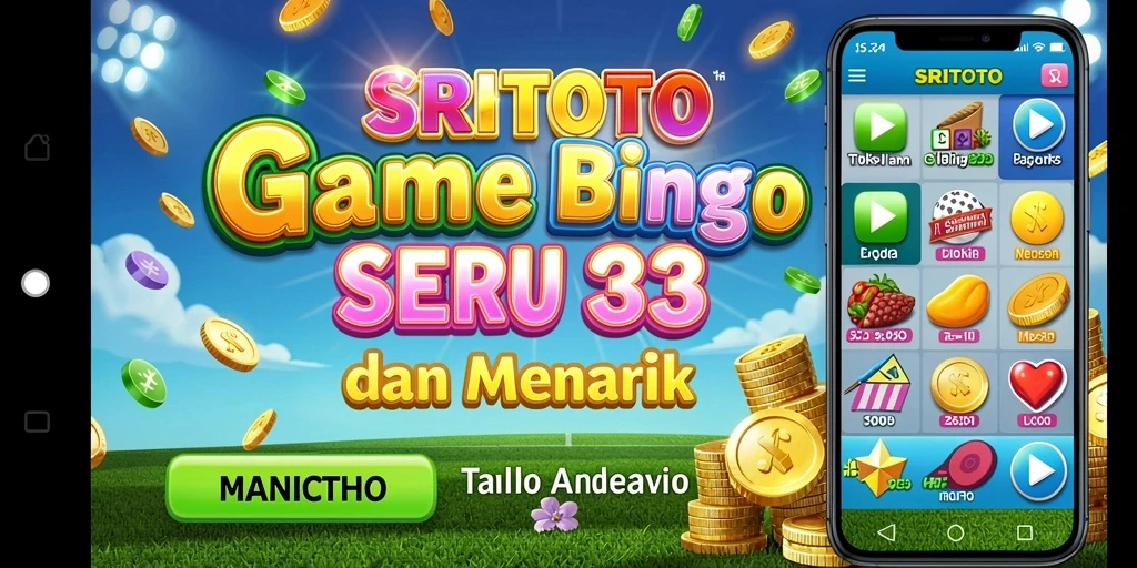 Tampilan gameplay seru dan penuh warna di SRITOTO Bingo.