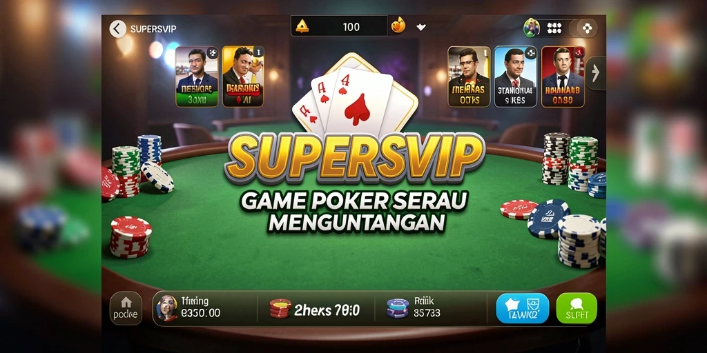 Screenshot gameplay <strong>SUPERSVIP</strong> menunjukkan momen mendebarkan dari permainan Poker.