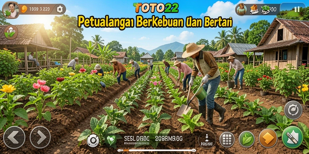 Screenshot gameplay TOTO22 menampilkan pesona pertanian yang memukau.