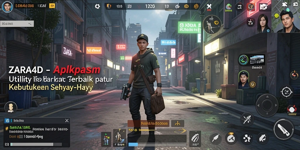 Screenshot tampilan utama ZARA4D yang menunjukkan fitur-fitur Utility.